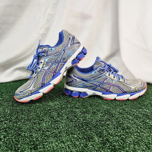 Asics GT 1000 Running Training Shoes Womens Gray Blue Pink Size 7.5 T3R5N - Picture 1 of 10